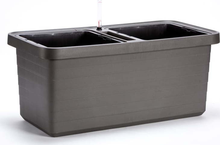 Antracitový velkoobjemový samozavlažovací truhlík