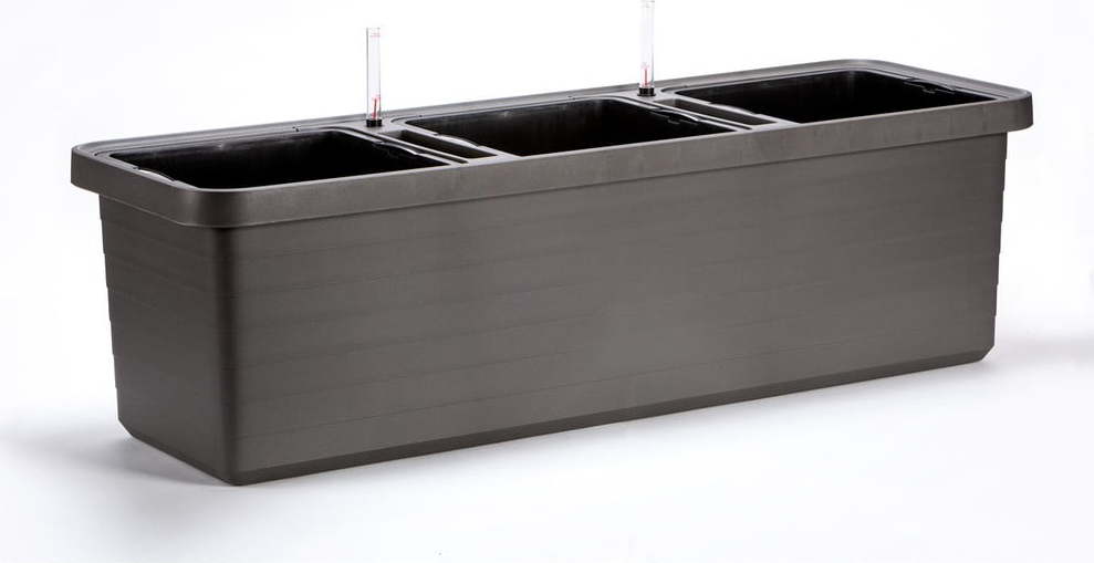 Antracitový velkoobjemový samozavlažovací truhlík