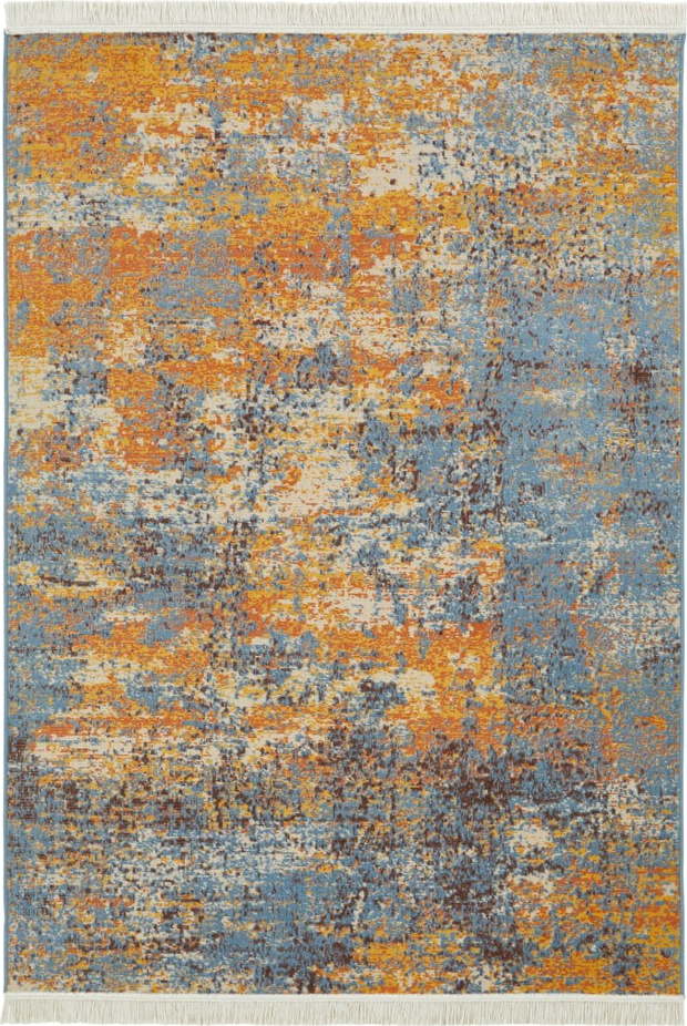 Barevný koberec s podílem recyklované bavlny Nouristan