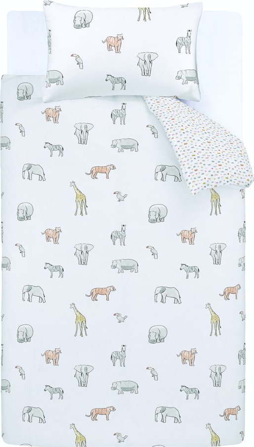 Bavlněné dětské povlečení 200x135 cm Zoo Animals - Bianca Bianca