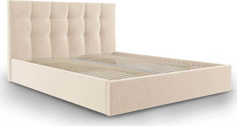 Béžová dvoulůžková postel Mazzini Beds Nerin