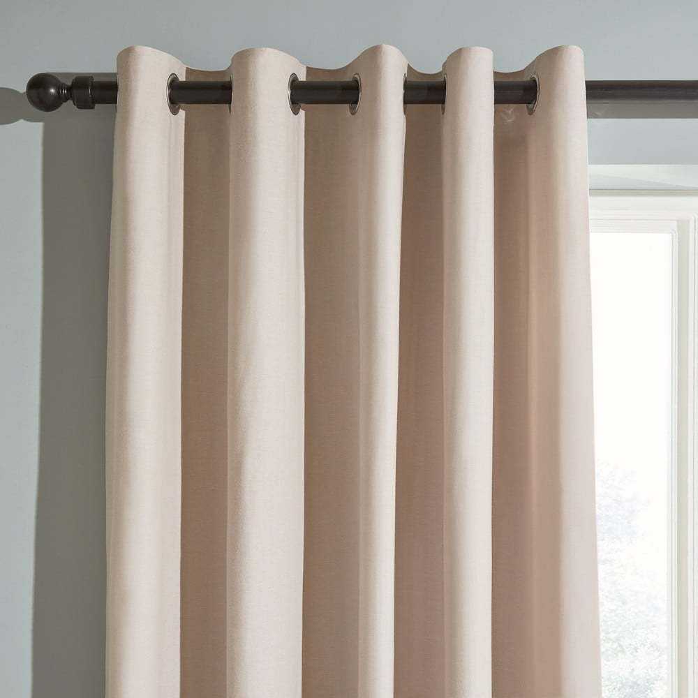 Béžové závěsy v sadě 2 ks 229x168 cm Chambray - Catherine Lansfield Catherine Lansfield