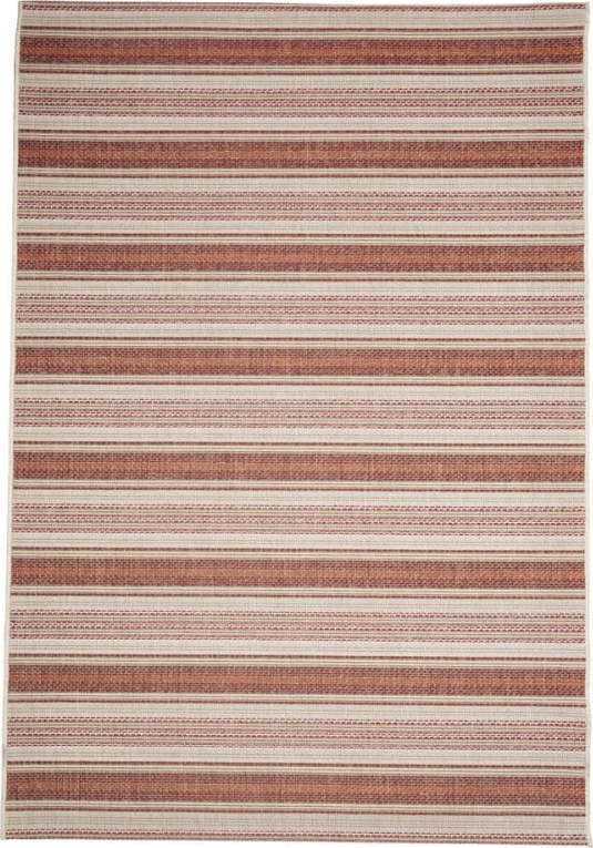 Béžovo-červený venkovní koberec Floorita Riga