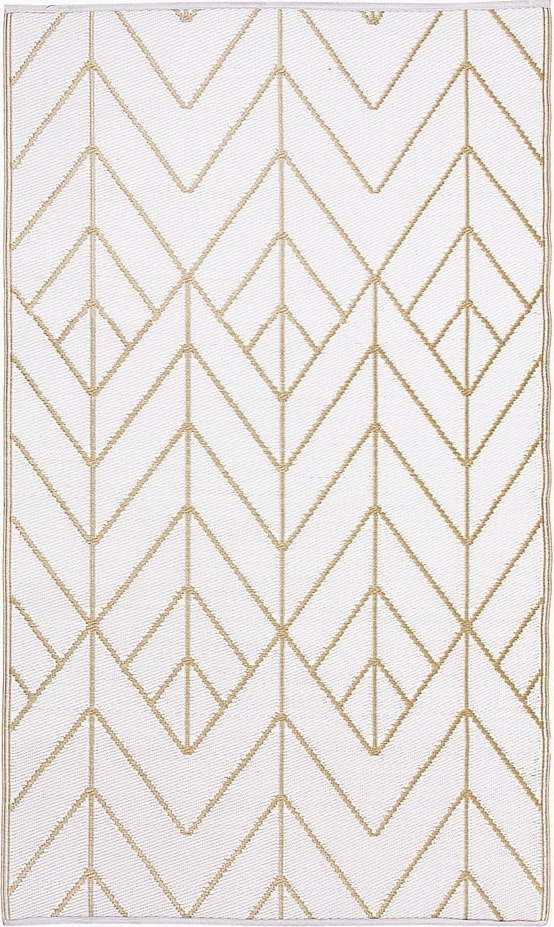 Béžovo-zlatý oboustranný venkovní koberec z recyklovaného plastu Fab Hab Sydney