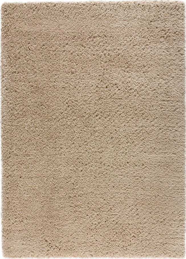 Béžový koberec 200x140 cm Shaggy Reciclada - Universal Universal