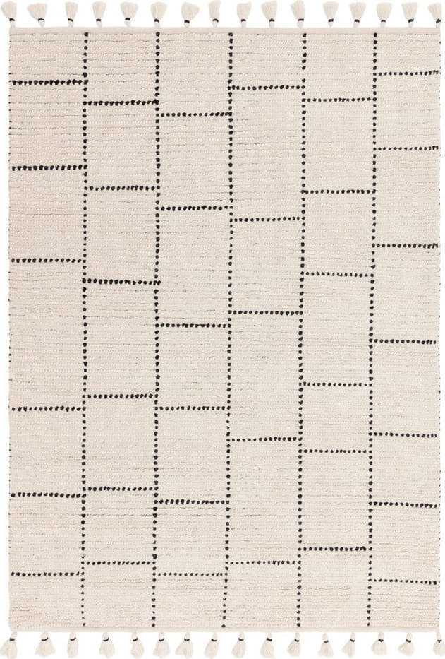 Béžový vlněný koberec 170x120 cm Nepal - Asiatic Carpets Asiatic Carpets