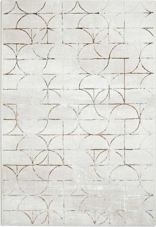 Béžový/ve stříbrné barvě koberec 170x120 cm Creation - Think Rugs Think Rugs