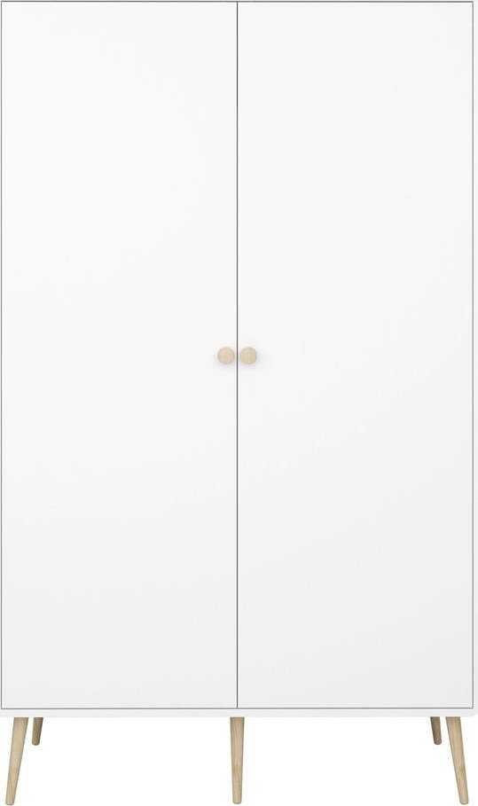 Bílá dětská šatní skříň 113x190 cm Gaia - Tvilum Tvilum