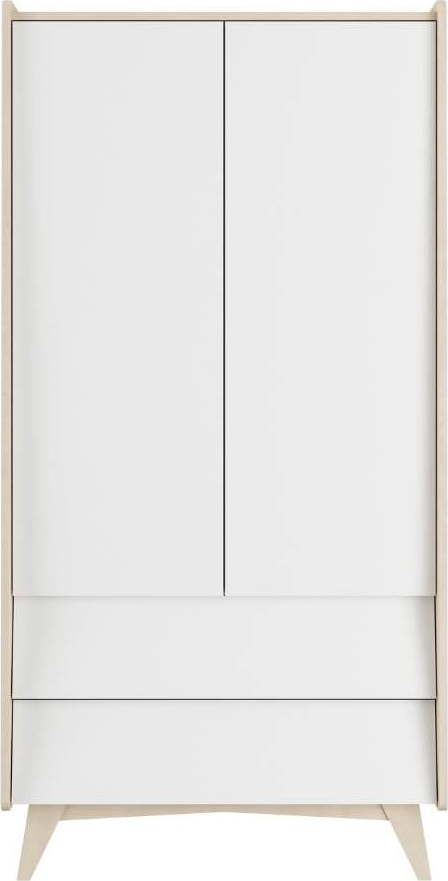 Bílá dětská šatní skříň v dekoru břízy 100x200 cm So Sixty - BELLAMY BELLAMY