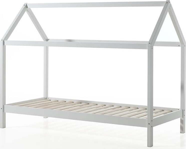 Bílá domečková dětská postel 90x200 cm Dallas - Vipack Vipack