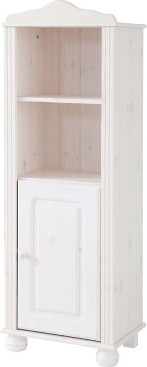 Bílá knihovna z borovicového dřeva 45x130 cm Mette - Støraa Støraa