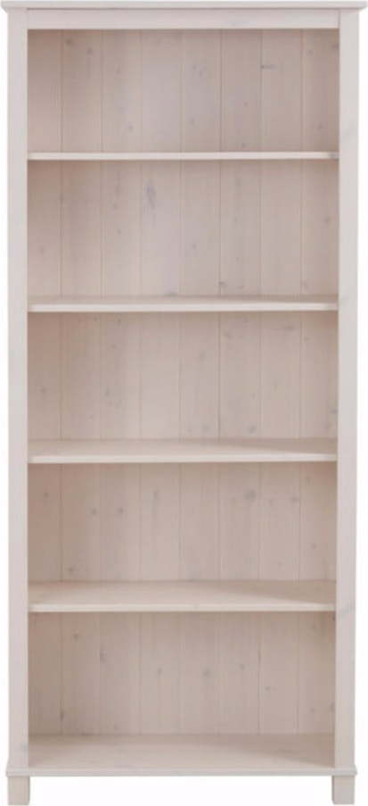Bílá knihovna z borovicového dřeva 77x171 cm Pinto - Støraa Støraa