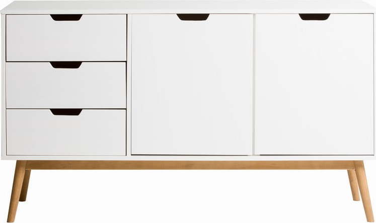 Bílá komoda z masivního borovicového dřeva Marckeric Baku