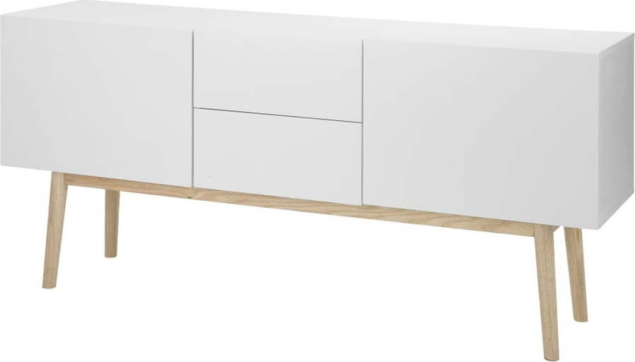 Bílá nízká komoda 150x72 cm Bergen - Actona Actona