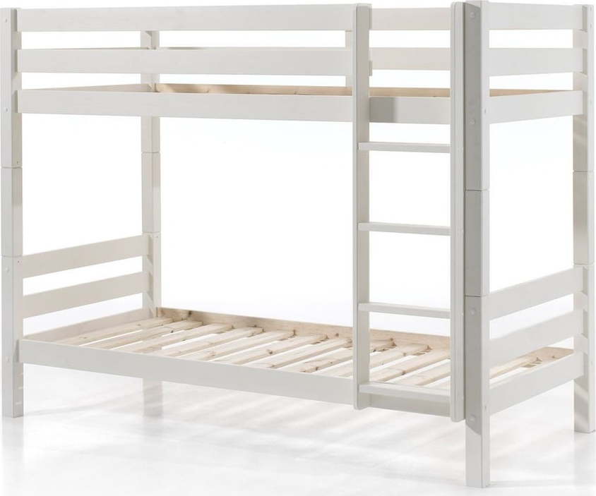 Bílá patrová dětská postel 90x200 cm Pino - Vipack Vipack