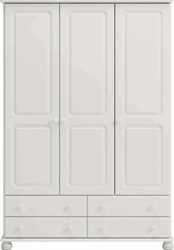 Bílá šatní skříň 129x185 cm Richmond - Tvilum Tvilum