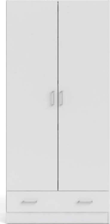 Bílá šatní skříň 79x170 cm Space - Tvilum Tvilum