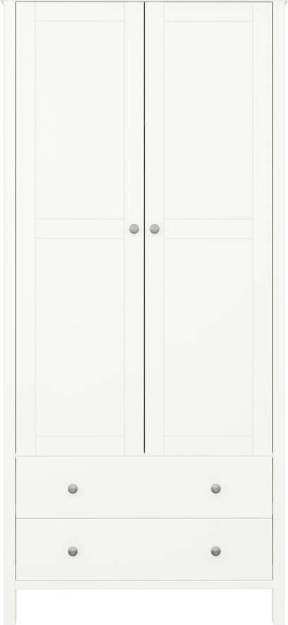 Bílá šatní skříň 89x195 cm Tromsö - Tvilum Tvilum