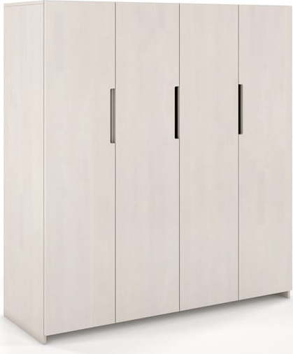 Bílá šatní skříň z borovicového dřeva 170x180 cm Bergman - Skandica SKANDICA