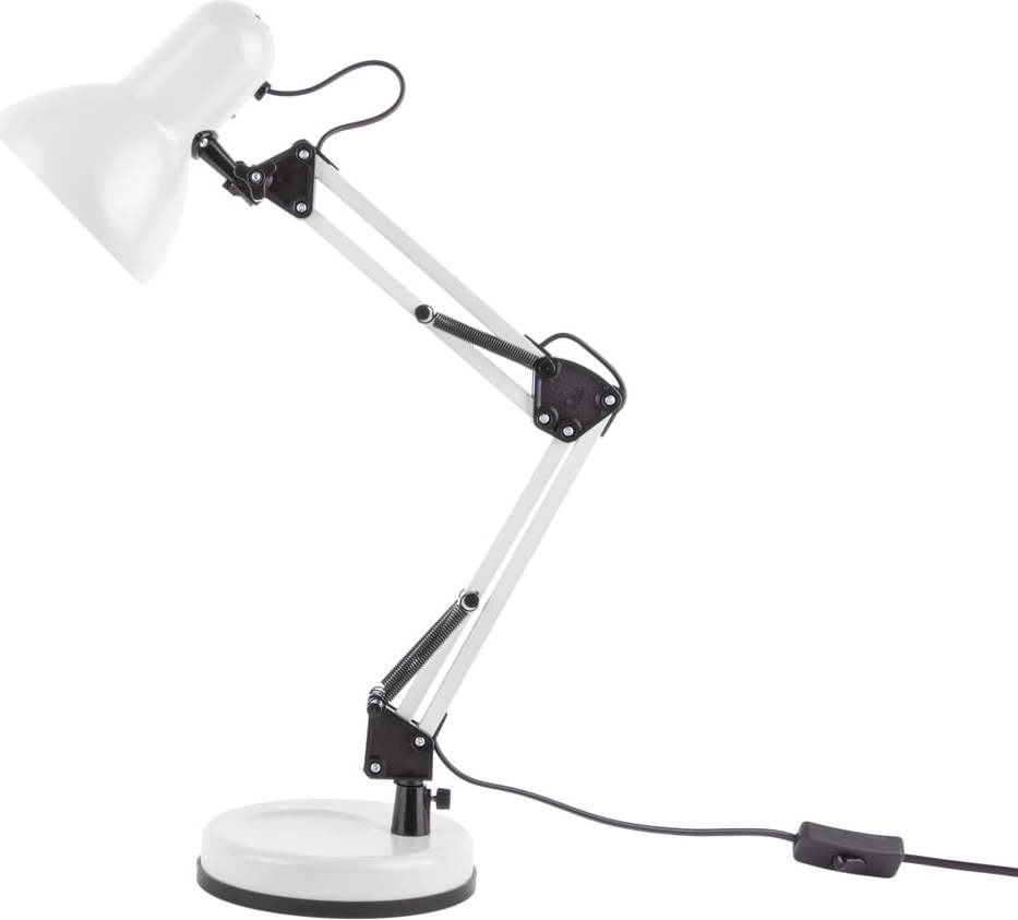 Bílá stolní lampa s černými detaily Leitmotiv Hobby