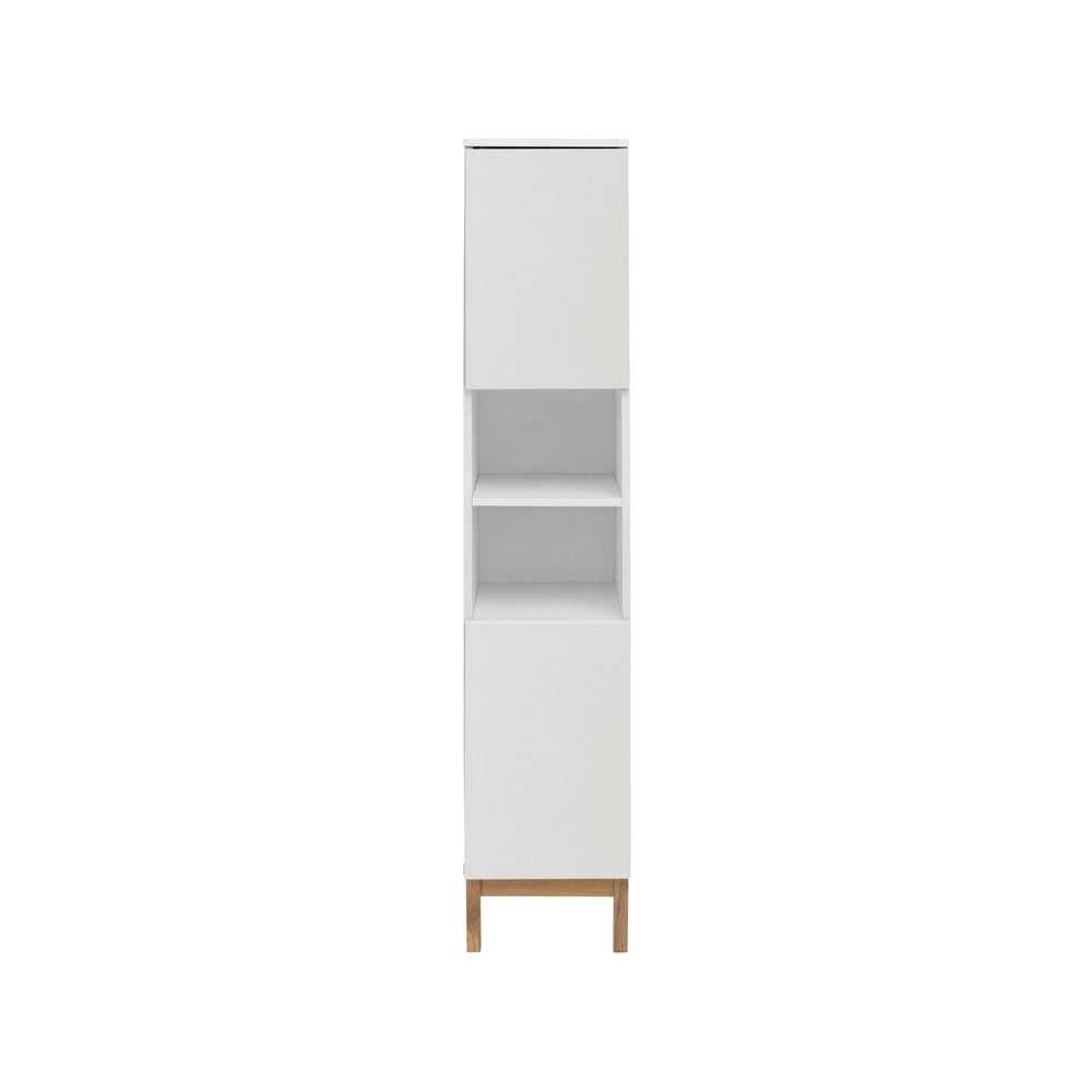 Bílá vysoká koupelnová skříňka 30x161 cm Mirza - Støraa Støraa