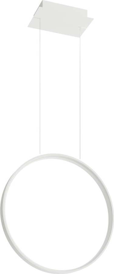 Bílé LED závěsné svítidlo 55x16 cm Tim - Nice Lamps Nice Lamps