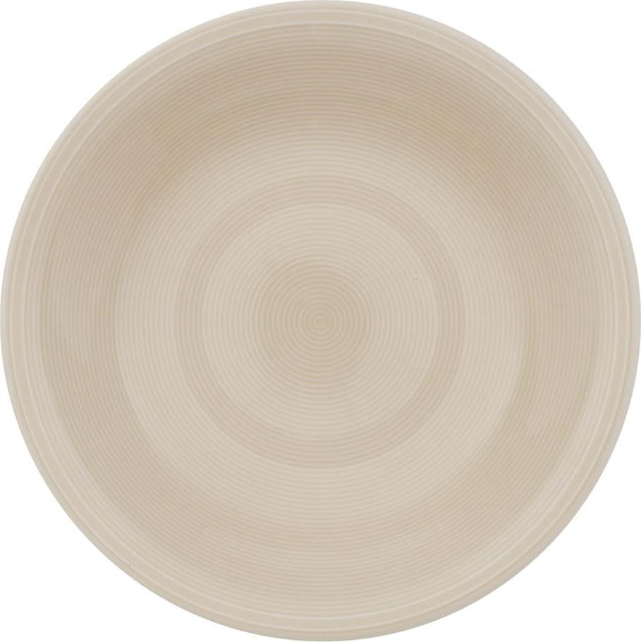 Bílo-béžový porcelánový hluboký talíř Villeroy & Boch Like Color Loop