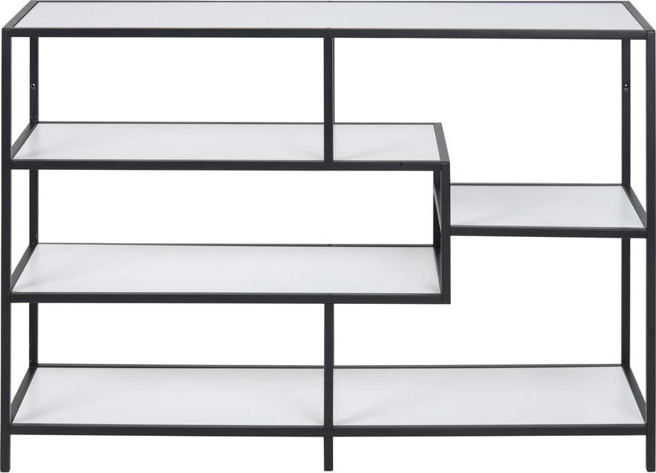 Bílo-černý regál 114x78 cm Seaford - Actona Actona