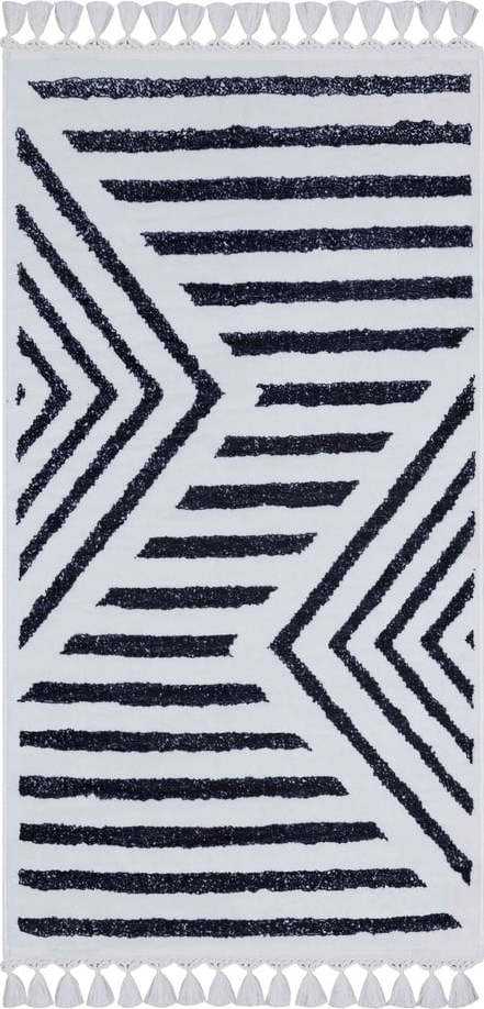 Bílo-modrý pratelný koberec 200x100 cm - Vitaus Vitaus