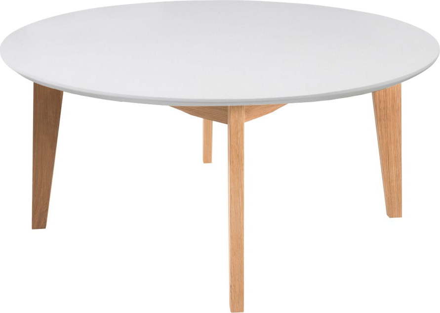 Bílý kulatý konferenční stolek ø 90 cm Abin - Actona Actona