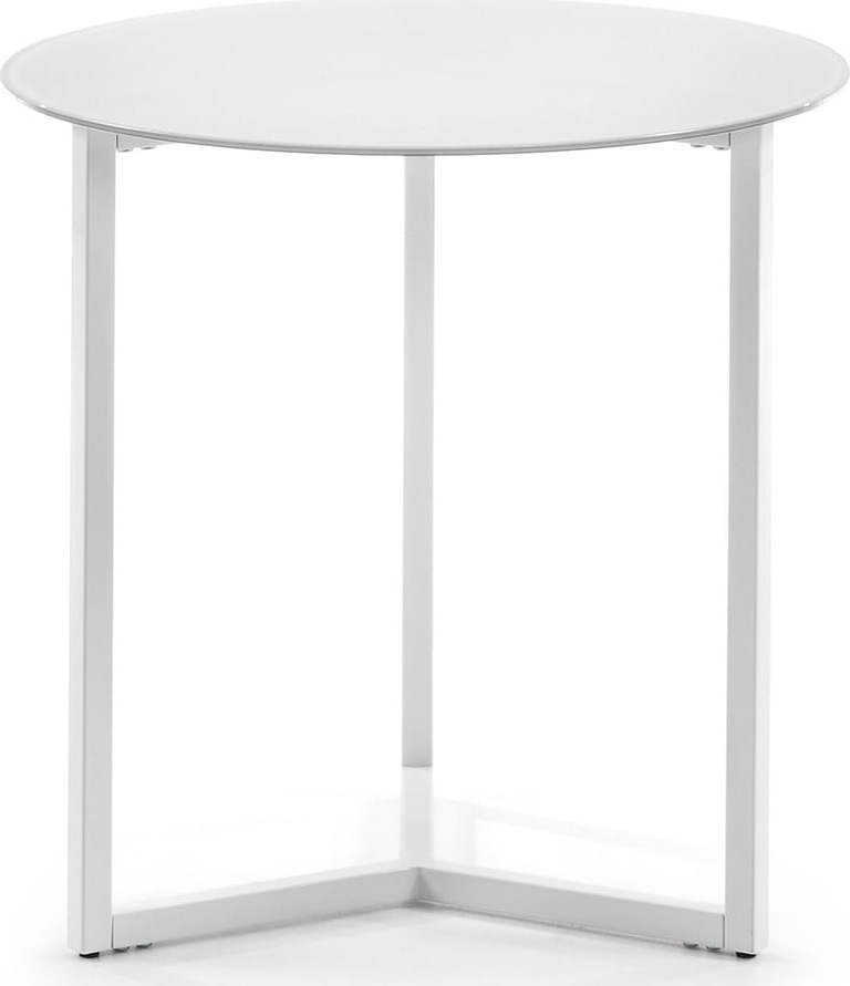 Bílý odkládací stolek Kave Home Marae