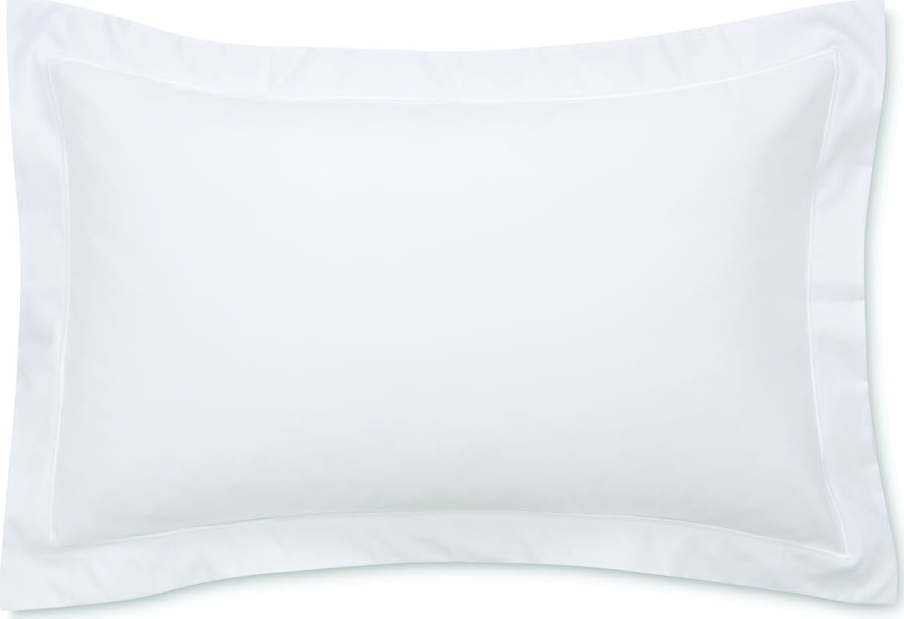 Bílý povlak na polštář z bavlněného saténu Bianca Luxury