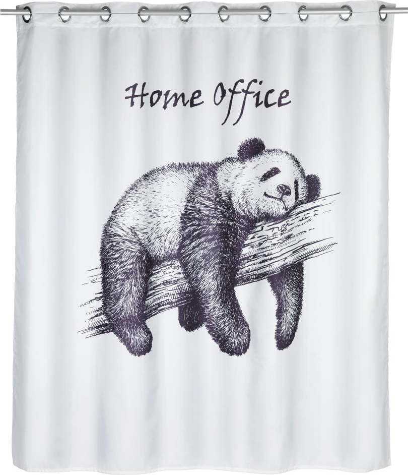 Bílý sprchový závěs Wenko Home Office
