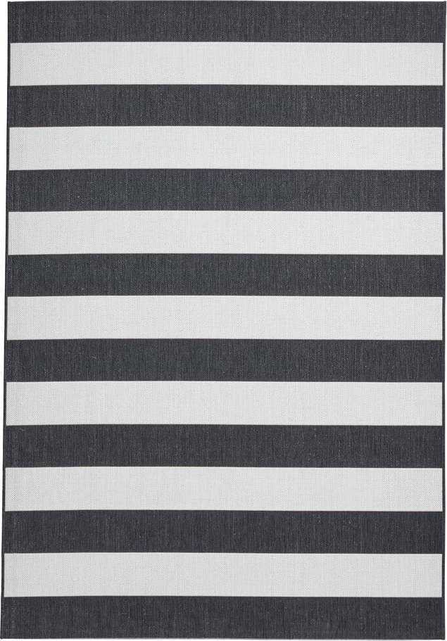 Bílý/černý venkovní koberec 170x120 cm Santa Monica - Think Rugs Think Rugs
