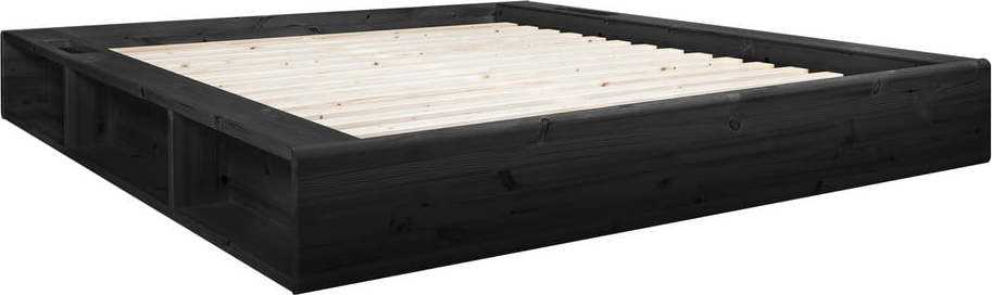 Černá dvoulůžková postel s roštem 180x200 cm Ziggy - Karup Design Karup Design