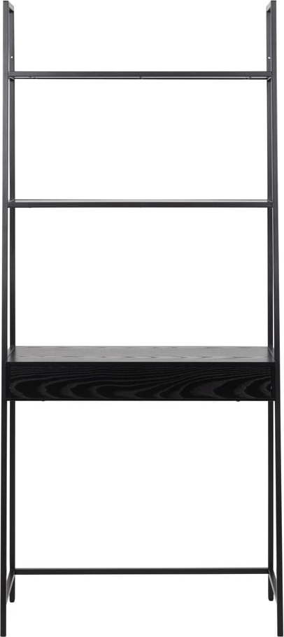 Černá knihovna v dekoru jasanu 77x175 cm Seaford - Actona Actona