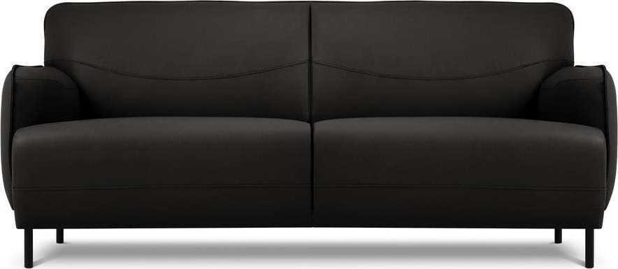 Černá kožená pohovka Windsor & Co Sofas Neso