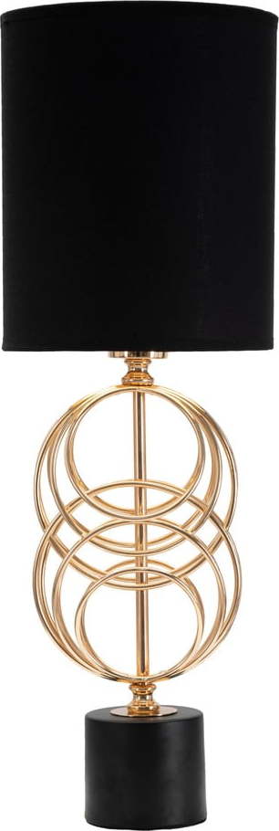 Černá stolní lampa Mauro Ferretti Circly