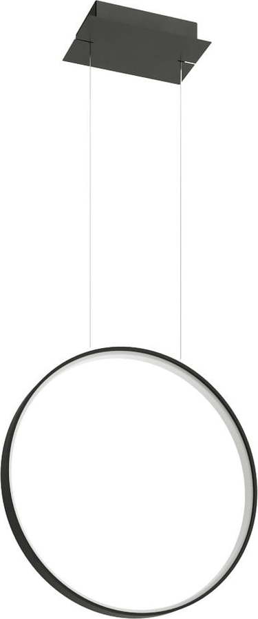 Černé LED závěsné svítidlo 55x16 cm Tim - Nice Lamps Nice Lamps