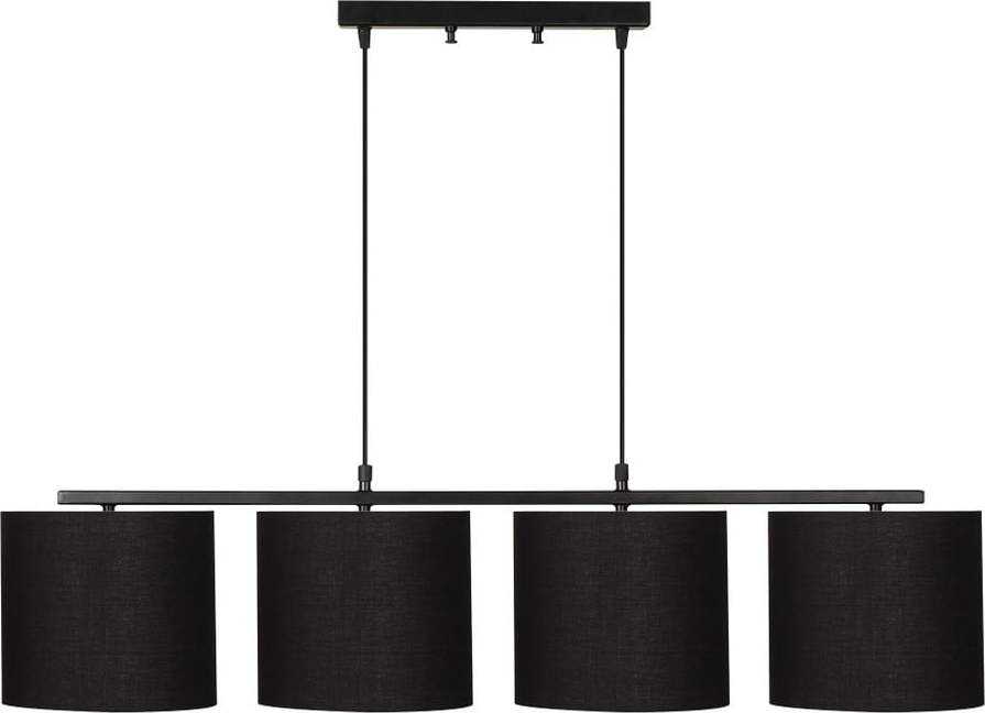 Černé kovové závěsné svítidlo s černými stínidly Opviq lights Jacob Opviq lights