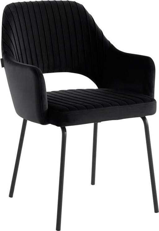 Černé sametové jídelní židle v sadě 2 ks Britney - Støraa Støraa