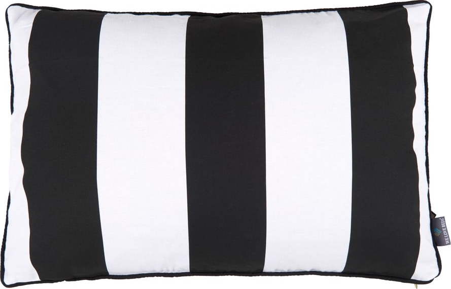 Černo-bílý povlak na polštář WeLoveBeds Belts