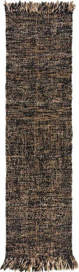 Černý jutový běhoun Flair Rugs Idris