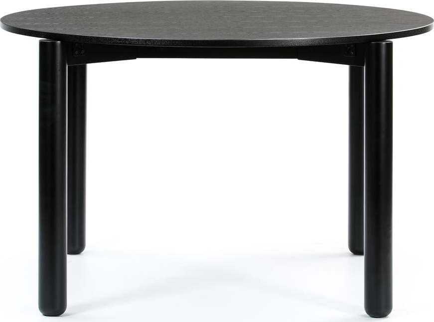 Černý kulatý jídelní stůl Teulat Atlas