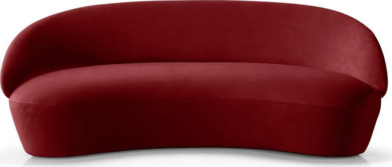 Červená sametová pohovka EMKO Naïve