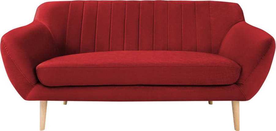 Červená sametová pohovka Mazzini Sofas Sardaigne