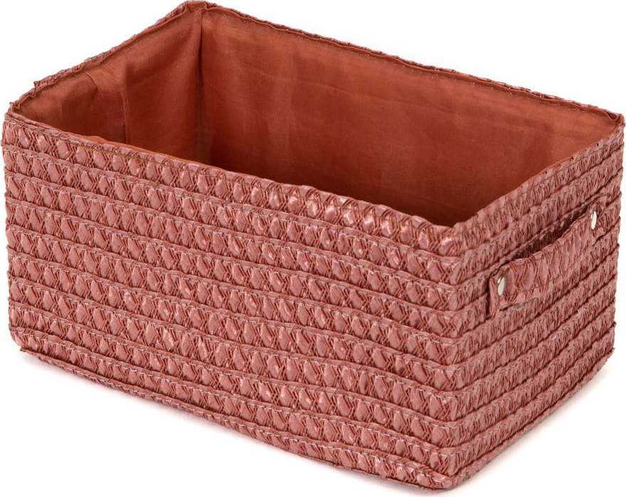 Červený úložný košík Compactor Lilou Basket Terracotta Compactor
