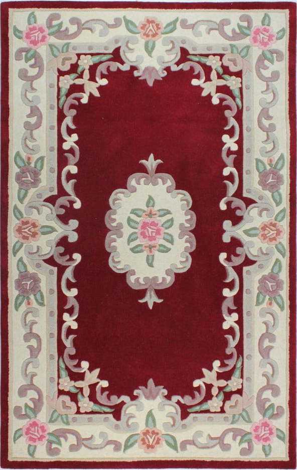 Červený vlněný koberec Flair Rugs Aubusson