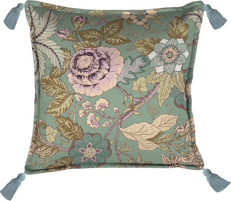 Dekorační polštář 45x45 cm Japanese Flowers - Velvet Atelier Velvet Atelier