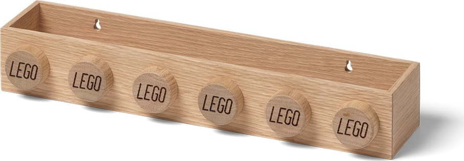 Dětská nástěnná police z dubového dřeva LEGO® Wood LEGO